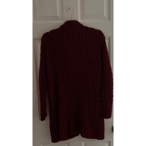 Women's Sabrina Lauren Wine-Cabernet Cardigan Sweater, Size L - Picture 2 of 4